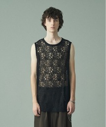 juha | FLOWER LACE NO-SLEEVE(タンクトップ)