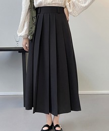 ハイウエストプリーツスカート