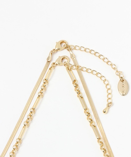 LEPSIM（レプシィム）の「2連メタルネックレス　168262（ネックレス・レディース・シルバー/ゴールド/ゴールド系その他/ゴールド系その他2/ゴールド系その他3・ONE SIZE）」の10枚目の写真