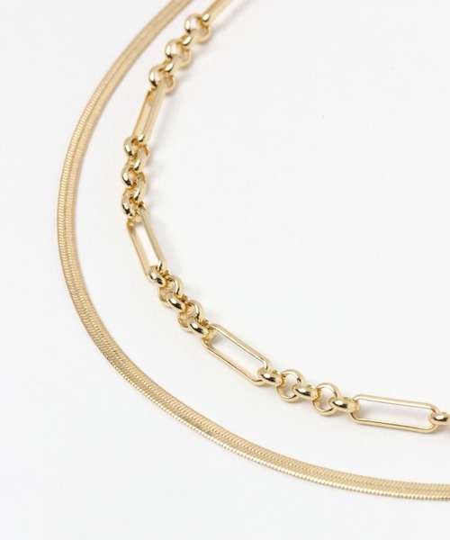 LEPSIM（レプシィム）の「2連メタルネックレス　168262（ネックレス・レディース・シルバー/ゴールド/ゴールド系その他/ゴールド系その他2/ゴールド系その他3・ONE SIZE）」の11枚目の写真