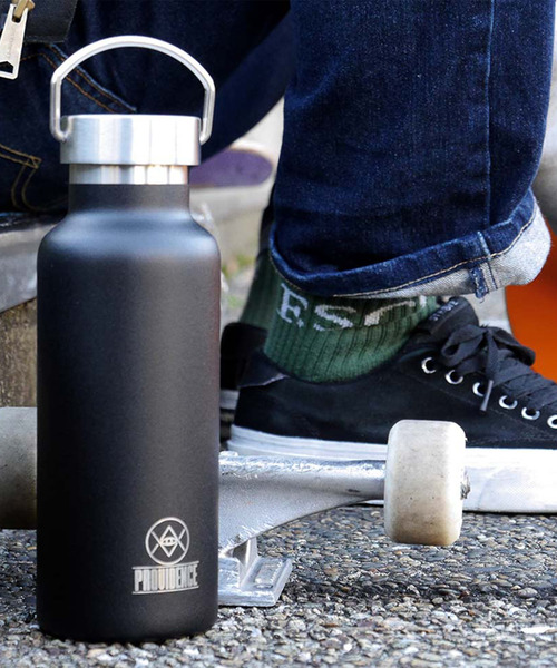 ムラサキスポーツ(ムラサキスポーツ)の「PROVIDENCE/プロビデンス ステンレスボトル 真空二層式 保温保冷ボトル BOTTLE 500(水筒・メンズ・ブラック/レッド/エメラルド/イエロー/オレンジ/ホワイト・FREE)」の2枚目の写真