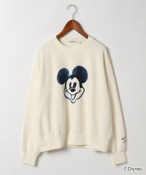 niko and...（ニコアンド）の「【Disney/CHALKBOY/niko and...】別注裏毛プルオーバー（スウェット・レディース・オフホワイト/ライトグレー/ベージュ・MEDIUM/LARGE）」の2枚目の写真