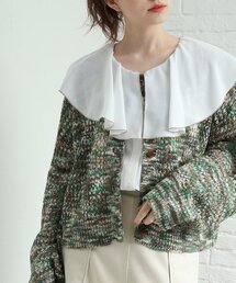 Cutie Blonde | MIXカラーメッシュカーディガン(カーディガン/ボレロ)