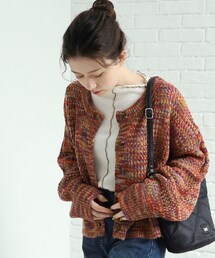 Cutie Blonde | MIXカラーメッシュカーディガン(カーディガン/ボレロ)