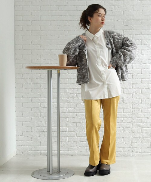 Cutie Blonde(キューティーブロンド)の「◆MIXカラーメッシュカーディガン(カーディガン/ボレロ・レディース・チャコール/ダークグリーン系3/ピンク系8・00)」の14枚目の写真