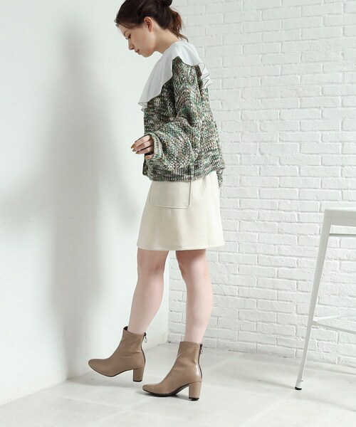 Cutie Blonde(キューティーブロンド)の「◆MIXカラーメッシュカーディガン(カーディガン/ボレロ・レディース・チャコール/ダークグリーン系3/ピンク系8・00)」の22枚目の写真