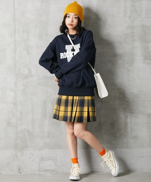 GEVS.（ジェイヴィス）の「＜大きいサイズ＞ 裏起毛ロゴプリントスウェット GEVS.（スウェット・レディース・ネイビー/杢グレー・4L/5L/3L/L/LL）」の21枚目の写真