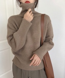 Chaco closet | 細リブタートルネックニットプルオーバー(ニット/セーター)