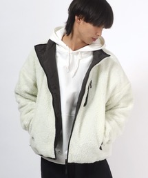 Salong hameu（サロン ハミュー）の「ボアブルゾン×キルティングジャケット 2wayリバーシブルブルゾン メンズ レディース（ブルゾン）」