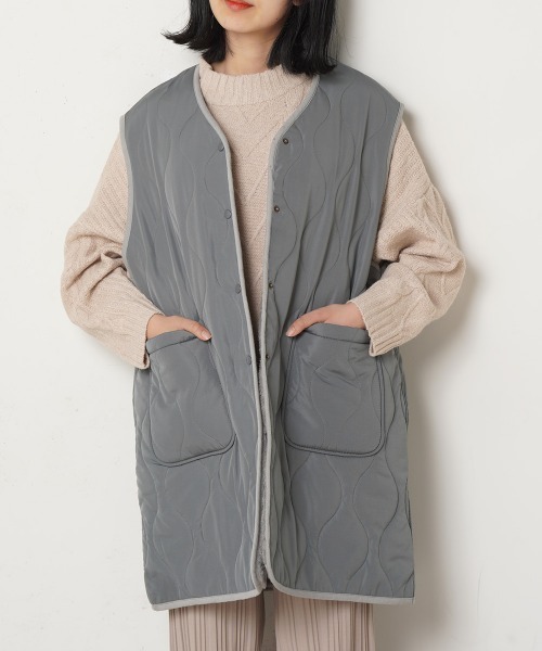 LUPILIEN（ルピリアン）の「キルティングリバーシブルベスト（ベスト
