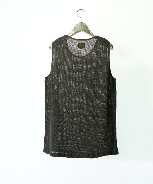 EGO TRIPPING(エゴトリッピング)の「mta486-ZIGZIG TANKTOP タンクトップ(タンクトップ・メンズ・ベージュ/ブラック/チャコール・48/46)」の10枚目の写真