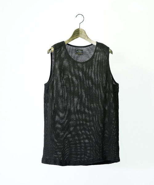 EGO TRIPPING(エゴトリッピング)の「mta486-ZIGZIG TANKTOP タンクトップ(タンクトップ・メンズ・ベージュ/ブラック/チャコール・48/46)」の13枚目の写真
