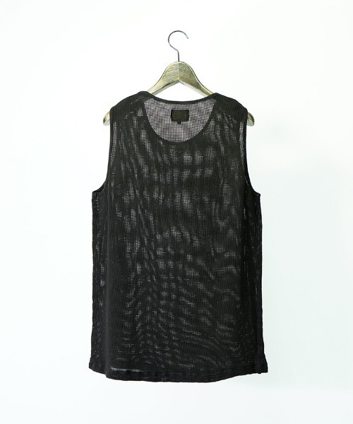 EGO TRIPPING(エゴトリッピング)の「mta486-ZIGZIG TANKTOP タンクトップ(タンクトップ・メンズ・ベージュ/ブラック/チャコール・48/46)」の14枚目の写真