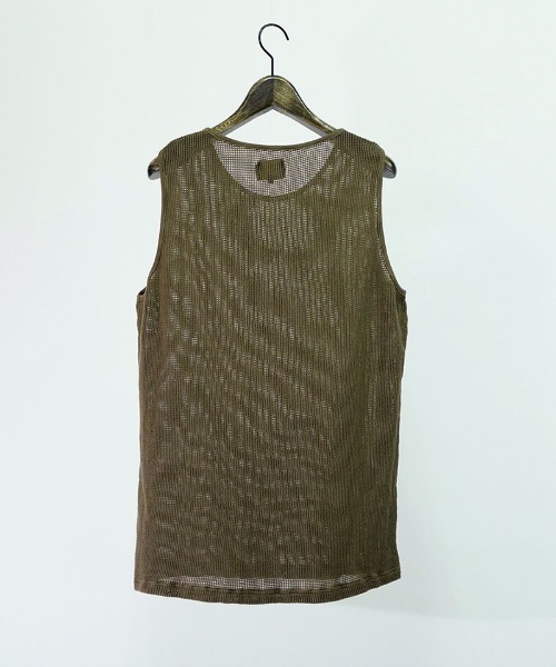 EGO TRIPPING(エゴトリッピング)の「mta486-ZIGZIG TANKTOP タンクトップ(タンクトップ・メンズ・ベージュ/ブラック/チャコール・48/46)」の16枚目の写真