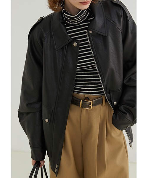 Fano Studios（ファノ ストゥディオズ）の「フェイクレザージャケット