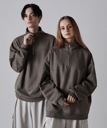【CLEL】Half Zip Design Pullover/ハーフジップデザインプルオーバー