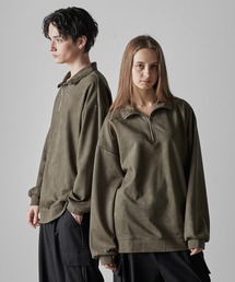 【CLEL】Half Zip Design Pullover/ハーフジップデザインプルオーバー
