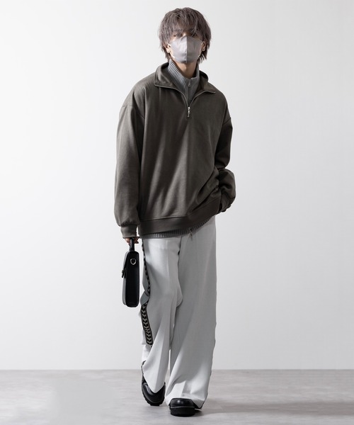 CLEL（クレイル）の「【CLEL】Half Zip Design Pullover/ハーフジップ