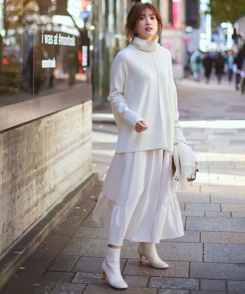 23区（ニジュウサンク）の「【CLASSY.1月号掲載】manifattura big ウール マフラー（マフラー・レディース・ピンク系1/黄土色系/ライトイエロー系1/アイボリー系・F）」の7枚目の写真