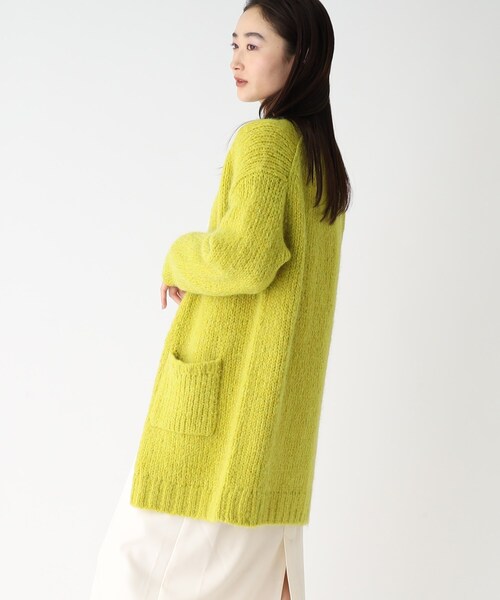 OPAQUE.CLIP（オペークドットクリップ）の「◆【COFI／コフィル】モヘヤMIX ローゲージVカーディガン（カーディガン/ボレロ・レディース・イエロー/ネイビー/ライトパープル/ライトグリーン/ピンク系/オフホワイト/ブラウン系その他・00）」の13枚目の写真