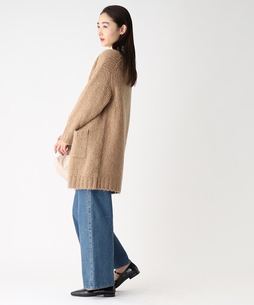 OPAQUE.CLIP（オペークドットクリップ）の「◆【COFI／コフィル】モヘヤMIX ローゲージVカーディガン（カーディガン/ボレロ・レディース・イエロー/ネイビー/ライトパープル/ライトグリーン/ピンク系/オフホワイト/ブラウン系その他・00）」の21枚目の写真