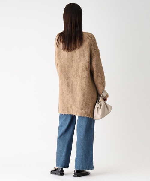 OPAQUE.CLIP（オペークドットクリップ）の「◆【COFI／コフィル】モヘヤMIX ローゲージVカーディガン（カーディガン/ボレロ・レディース・イエロー/ネイビー/ライトパープル/ライトグリーン/ピンク系/オフホワイト/ブラウン系その他・00）」の22枚目の写真