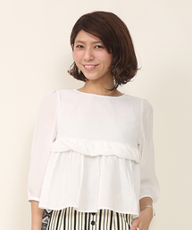mystic | ねじりフリルブラウス(シャツ/ブラウス)
