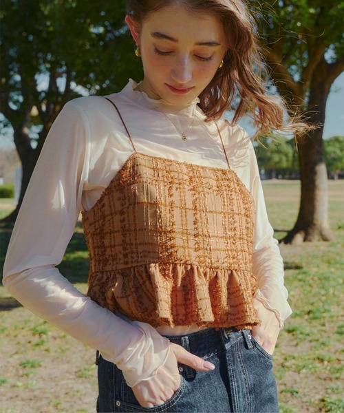 ハイネックシアートップス（Tシャツ/カットソー）｜titivate（ティティ