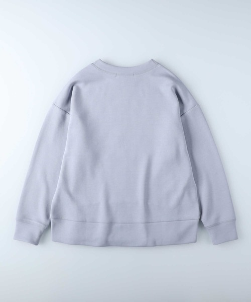 HONEYSUCKLE ROSE（ハニーサックルローズ）の「【HONEYSUCKLE ROSE】スリットポンチクルー（スウェット・レディース・ホワイト/グレー・M/L）」の3枚目の写真