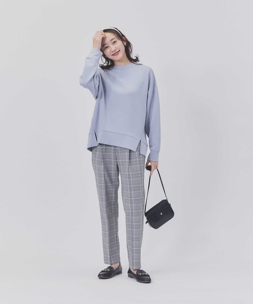 HONEYSUCKLE ROSE（ハニーサックルローズ）の「【HONEYSUCKLE ROSE】スリットポンチクルー（スウェット・レディース・ホワイト/グレー・M/L）」の11枚目の写真