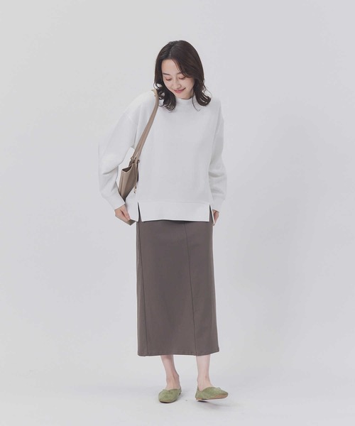 HONEYSUCKLE ROSE（ハニーサックルローズ）の「【HONEYSUCKLE ROSE】スリットポンチクルー（スウェット・レディース・ホワイト/グレー・M/L）」の8枚目の写真