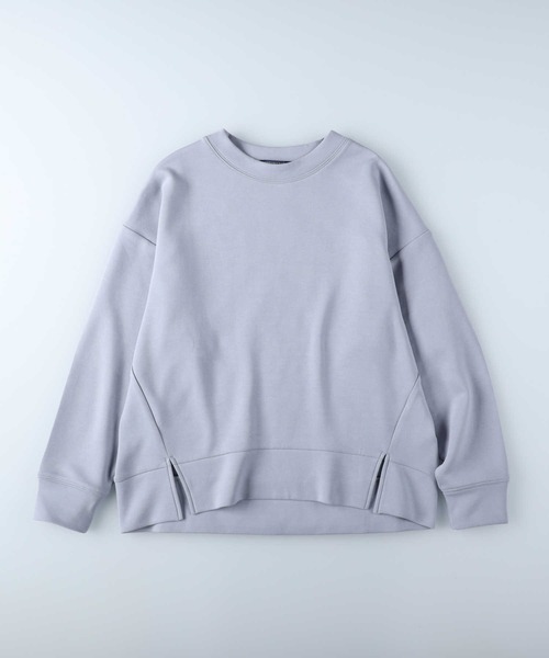 HONEYSUCKLE ROSE（ハニーサックルローズ）の「【HONEYSUCKLE ROSE】スリットポンチクルー（スウェット・レディース・ホワイト/グレー・M/L）」の15枚目の写真