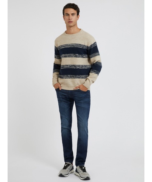 Guess(ゲス)の「Pancras Blocking Sweater(ニット/セーター・メンズ・ベージュ・MEDIUM/LARGE/SMALL/X-LARGE)」の3枚目の写真