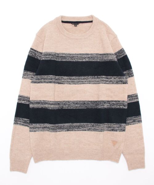 Guess(ゲス)の「Pancras Blocking Sweater(ニット/セーター・メンズ・ベージュ・MEDIUM/LARGE/SMALL/X-LARGE)」の4枚目の写真