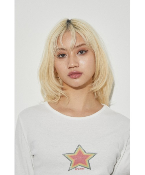 gajess ガジェス　cloud Leotad カットソー　ロンT 新品 セール】カレッジ刺繍BIGロンT（Tシャツ/カットソー）｜tiptop