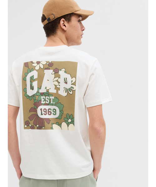 GAP(ギャップ)の「フローラル GAPロゴ Tシャツ(ユニセックス)(Tシャツ/カットソー・メンズ・イエロー/オフホワイト/ブラック系その他・S/M/L/XL/XS)」の11枚目の写真