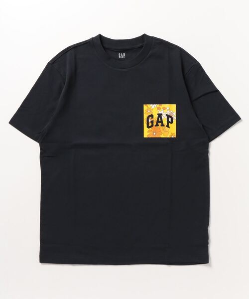 GAP(ギャップ)の「フローラル GAPロゴ Tシャツ(ユニセックス)(Tシャツ/カットソー・メンズ・イエロー/オフホワイト/ブラック系その他・S/M/L/XL/XS)」の5枚目の写真