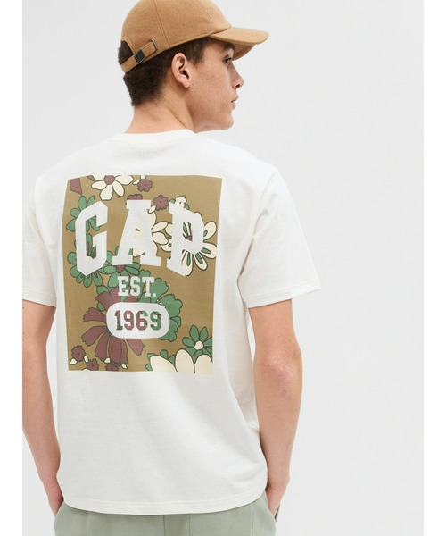 GAP(ギャップ)の「フローラル GAPロゴ Tシャツ(ユニセックス)(Tシャツ/カットソー・メンズ・イエロー/オフホワイト/ブラック系その他・S/M/L/XL/XS)」の14枚目の写真