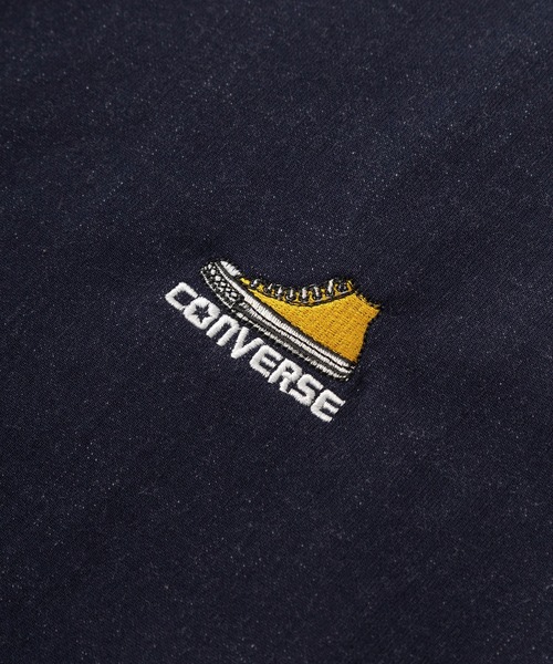 CONVERSE(コンバース)の「【CONVERSE/コンバース】シューズ&サークルスニーカー刺繍 インディゴカラー プルオーバー スウェット/ワンポイント刺繍 トレーナー/ ビッグシルエット/ 裏毛(スウェット・メンズ・ライトブルー/ネイビー/ライトインディゴブルー/インディゴブルー・M/L/XL)」の7枚目の写真