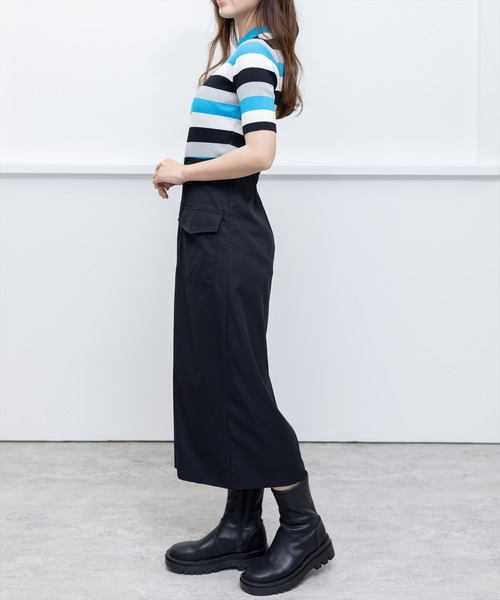 clear（クリア）の「フロントメタルジップポケットデザインスカート（スカート・レディース・カーキ/ブラック/ベージュ・M/S）」の12枚目の写真