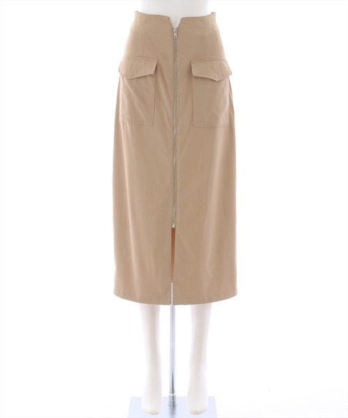 clear（クリア）の「フロントメタルジップポケットデザインスカート（スカート・レディース・カーキ/ブラック/ベージュ・M/S）」の20枚目の写真