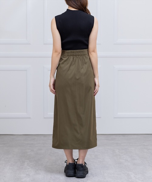 clear（クリア）の「フロントメタルジップポケットデザインスカート（スカート・レディース・カーキ/ブラック/ベージュ・M/S）」の19枚目の写真