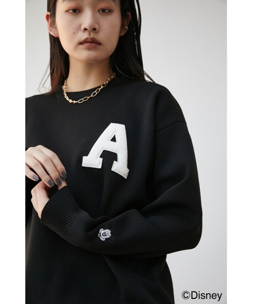 AZUL by moussy（アズールバイマウジー）の「AJUGA.×AZUL LOGO KNIT(MICKEY)/AJUGA.×AZUL ロゴニット(MICKEY)（ニット/セーター・レディース・ブラック/グリーン・M/L/S/M）」の15枚目の写真