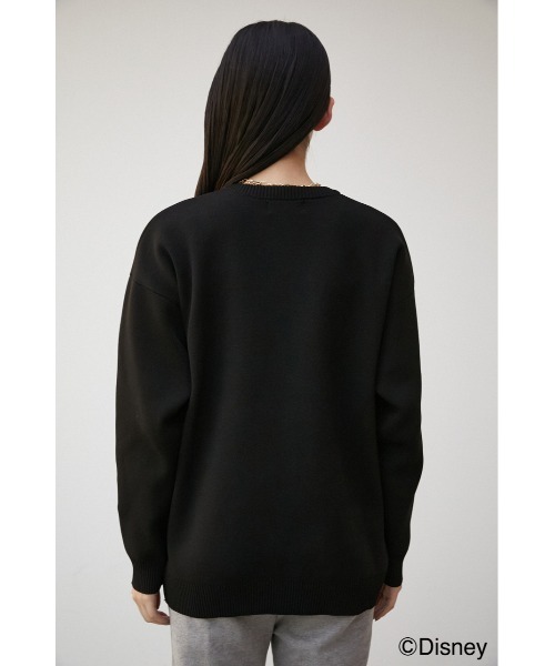 AZUL by moussy（アズールバイマウジー）の「AJUGA.×AZUL LOGO KNIT(MICKEY)/AJUGA.×AZUL ロゴニット(MICKEY)（ニット/セーター・レディース・ブラック/グリーン・M/L/S/M）」の19枚目の写真