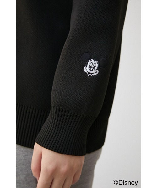 AZUL by moussy（アズールバイマウジー）の「AJUGA.×AZUL LOGO KNIT(MICKEY)/AJUGA.×AZUL ロゴニット(MICKEY)（ニット/セーター・レディース・ブラック/グリーン・M/L/S/M）」の22枚目の写真