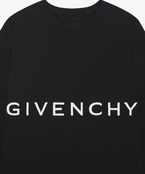 GIVENCHY（ジバンシイ）の「『オズワルド』ダブルレイヤーTシャツ（Tシャツ/カットソー・メンズ・ブラック・SMALL/MEDIUM/LARGE/X-SMALL）」の3枚目の写真