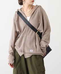 JEMORGAN ワッフルＷジップパーカー