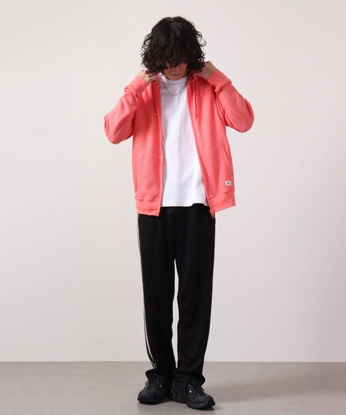 JEMORGAN（ジェーイーモーガン）の「JEMORGAN ワッフルＷジップパーカー（パーカー・メンズ・ブラック/カーキ/サックスブルー/杢グレー/ナチュラル/サーモンピンク/ネイビー/モカ・M/XL/S/L）」の22枚目の写真