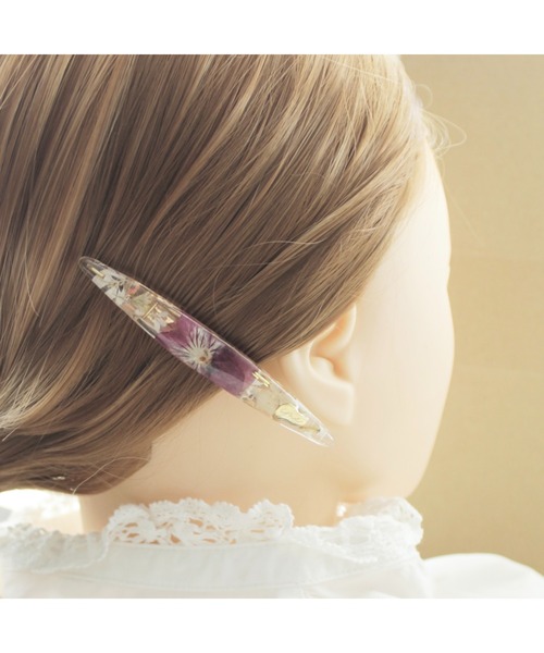 tone(トーン)の「【ime】細長ヘアクリップ(MA)(バレッタ/ヘアクリップ・レディース・イエロー/ブラウン/パープル・FREE)」の7枚目の写真
