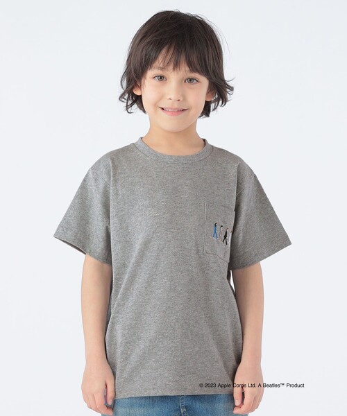 The Beatles（ザビートルズ）の「SHIPS KIDS: 100～130cm /〈家族おそろい〉【THE BEATLES】TEE（Tシャツ/カットソー・キッズ・クリーム/オフホワイト/グレー/ライトブルー/ネイビー・100/110/120/130）」の14枚目の写真